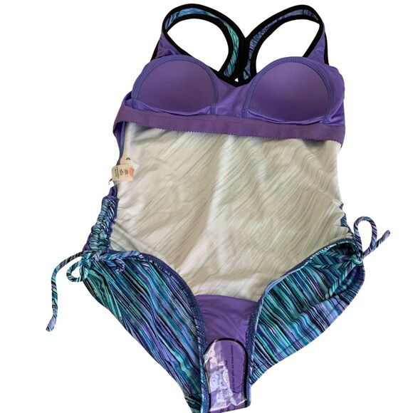 ZeroXposure Womens Sleeveless Printed Surfing One Piece Swimsuit Bathing Suit - Picture 7 of 11